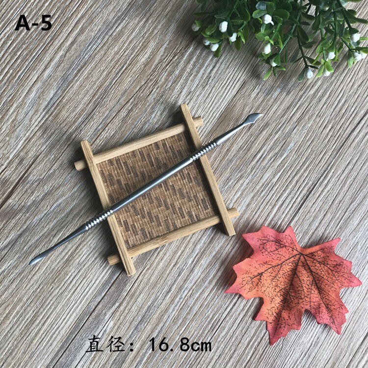 10 unids/set de acero inoxidable de herramientas utensilios de arcilla polimérica de cerámica escultura herramienta de cuchillo para manualidades: A5