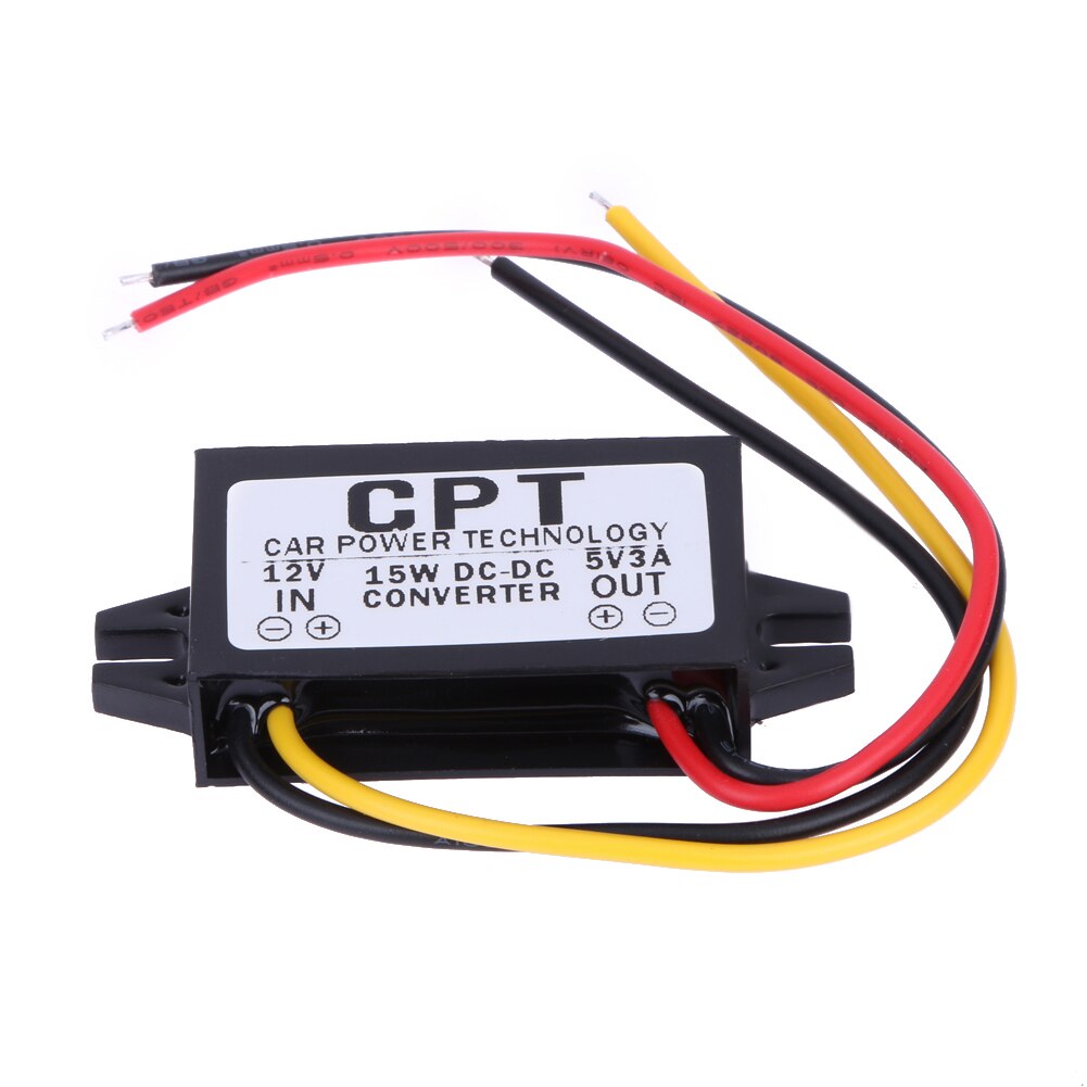 DC zu DC Converter Regler 12V zu 5V 3A 15W Auto Auto Power Converter Adapter für Carcorder navigation Audio Radio Zubehör