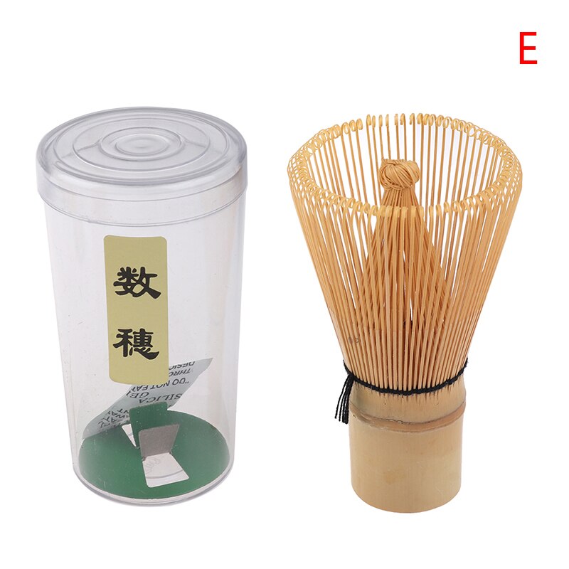 1pc praktisk visp kaffe grøn te børste bambus chasen nyttige børste værktøjer køkken tilbehør japansk ceremoni bambus matcha: E
