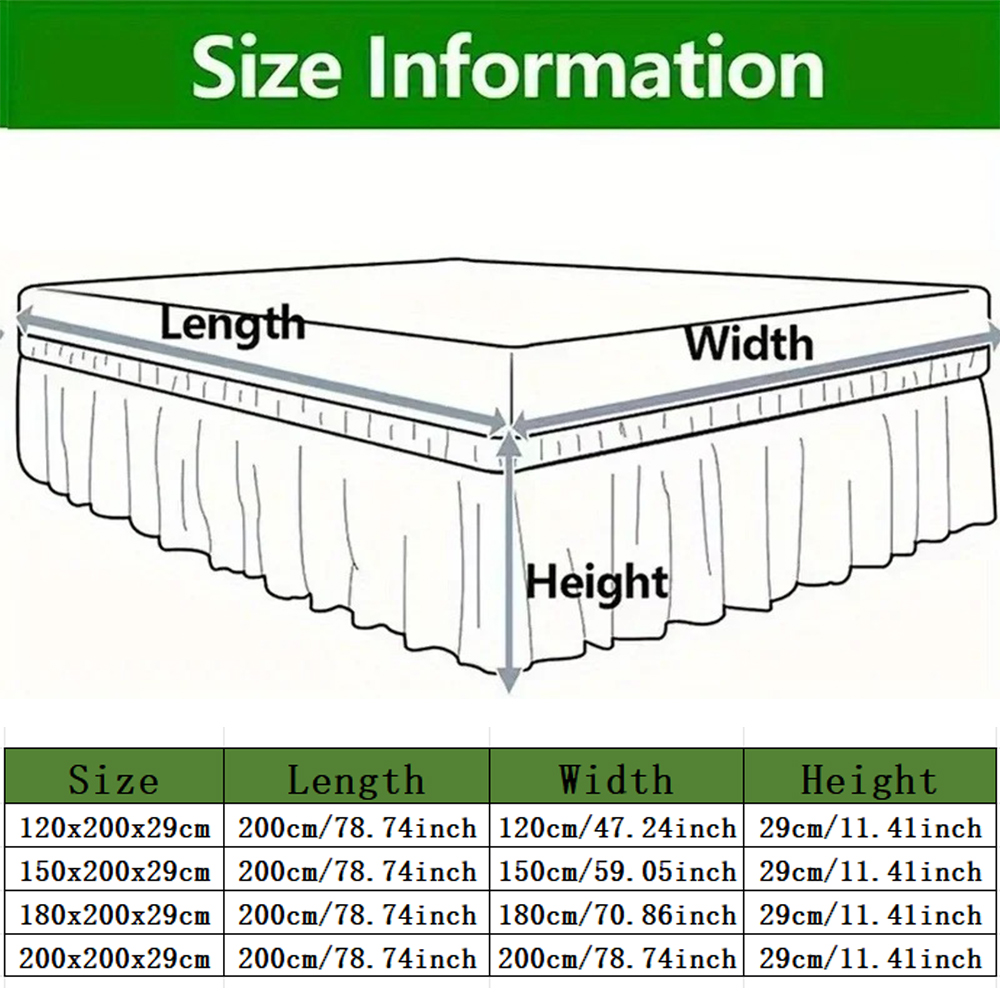 29cm Deep Base Wrap Valance Sheet Faux Suede Bed Base Covers Solid Color Soft Upholstery Easy Fit Old Bed Body Protection