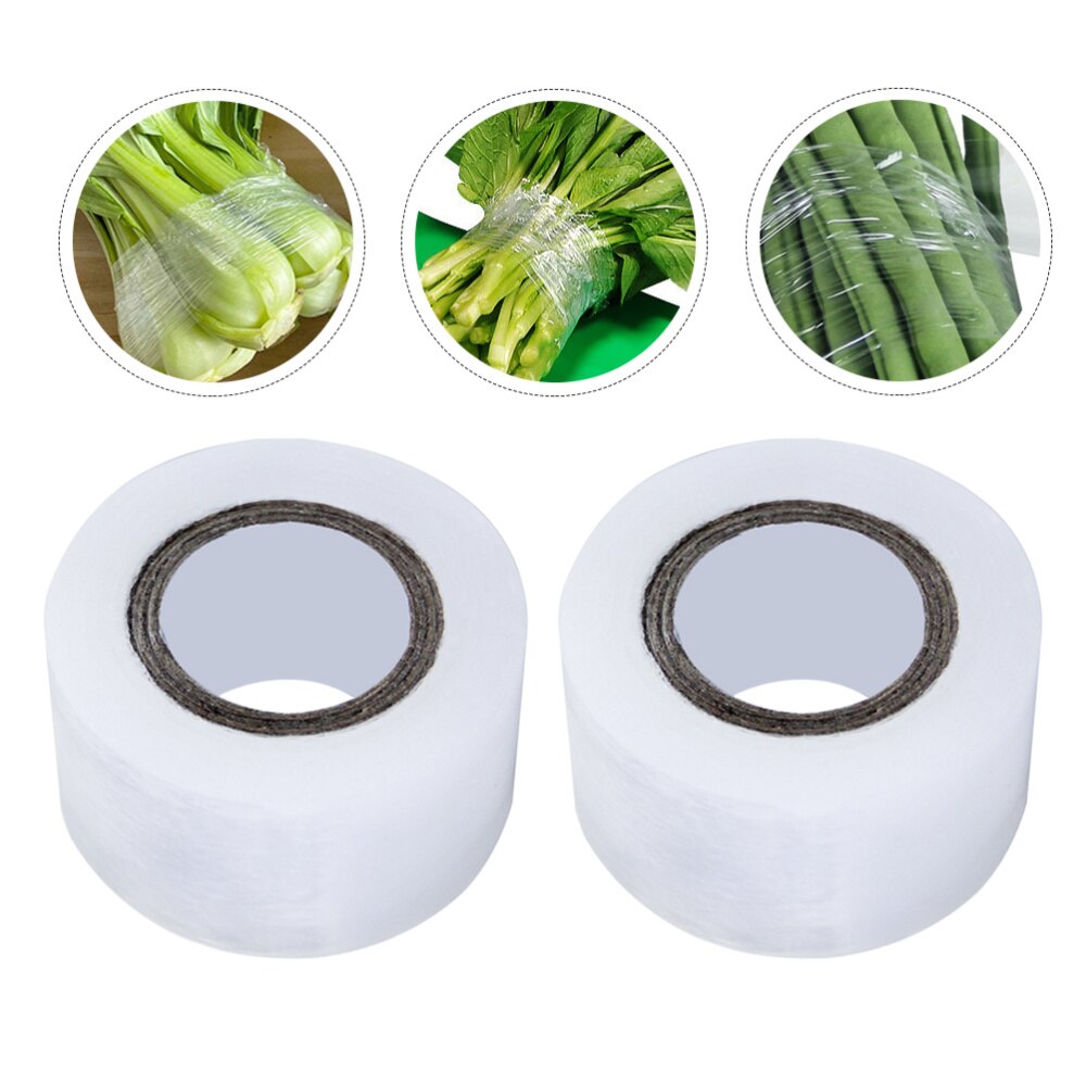 3 Rolls of PE Wrap Film Stretch Film Wrap Fruit Wrap Wrap for Packing for Store