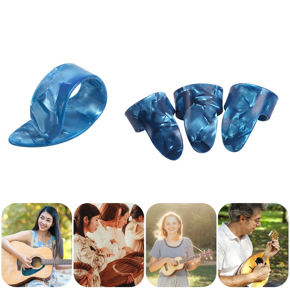 Ukelele con púas de celuloide para guitarra eléctrica, instrumento Musical, púa, 4 Uds.