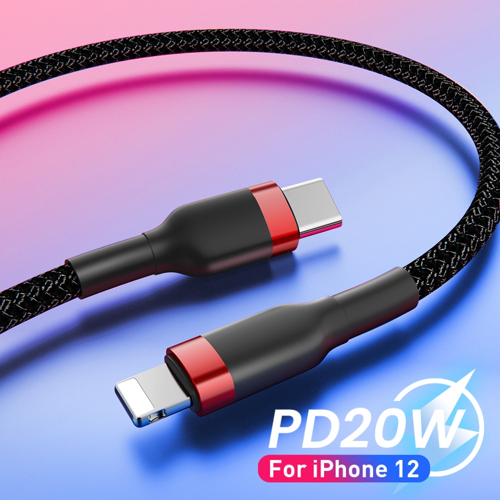 Usb C Kabel Voor Iphone 12 Pro Max Pd 18W 20W Snel Opladen Kabel Voor Iphone 12 11 xs Xr 8 Usb C Datakabel Usb Type C Kabel