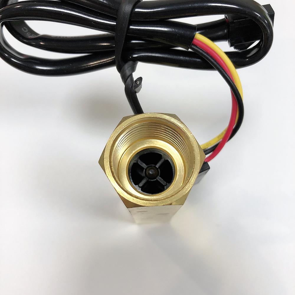 DN15 Hall Effect Sensor Female 1/2" Brass Water Flowmeters Liquid Level Sensor Switch Flowing Range 1-30L/Min SEN-HZ21NB