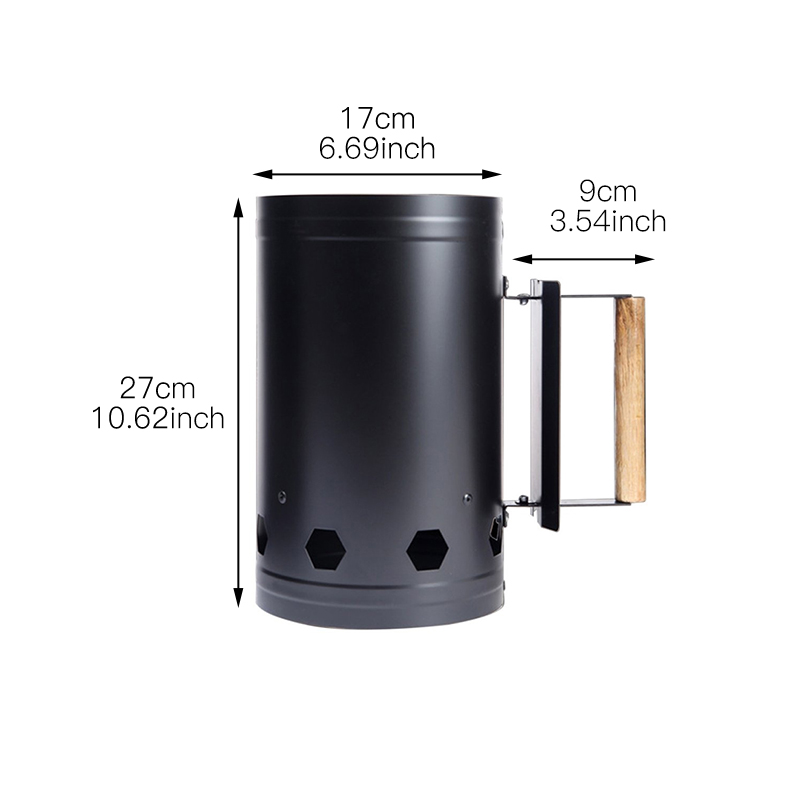 Barbecue Chimney Fire Starter Outdoor Lighter Steel Ignition Charcoal Grill Home Use Rapidfire BBQ Accessories