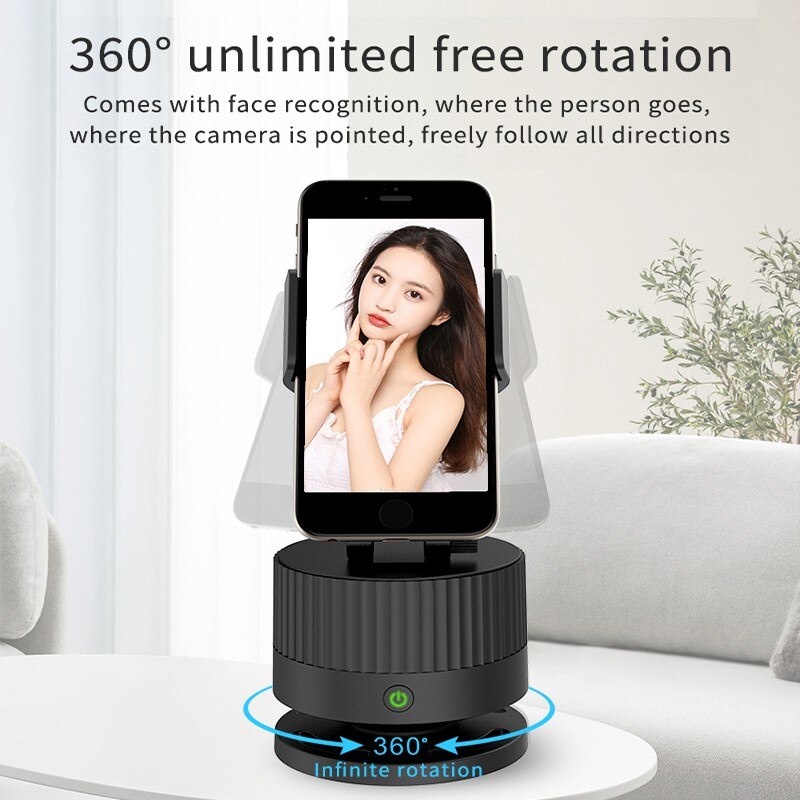 Smart Live Adepte Cardan Bluetooth IA Reconnaissance Automatique du Visage de Prise De Vue de Suivi Smartphone PTZ Support Pour Téléphone Pour Diffusion En Direct