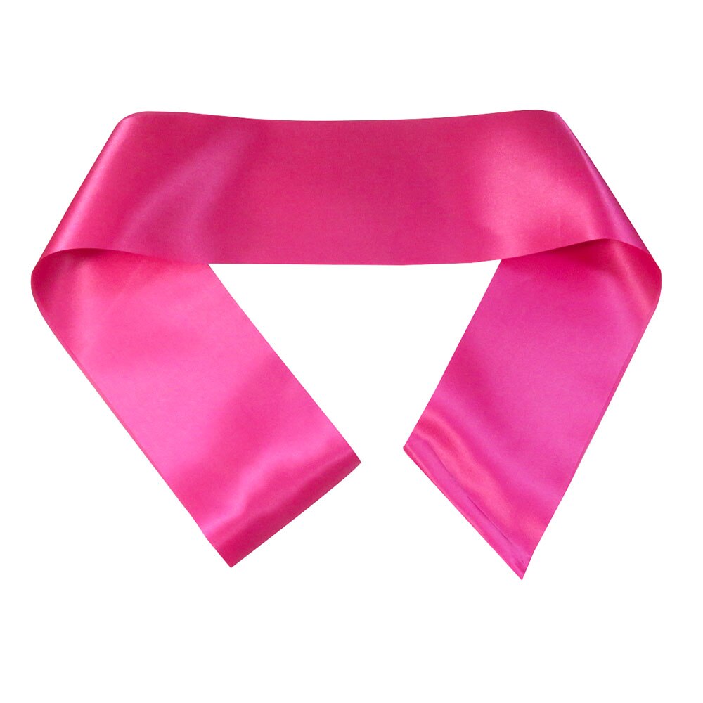 5pcs as a lot Blank ribbon plain sash 10 colors fabric Red blue white etc satin for wedding birthday baby shower DIY: Hot pink