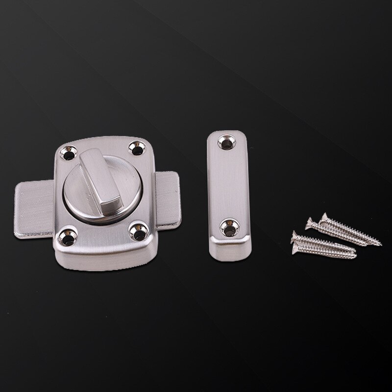1 Pcs Zinc Alloy Thick Anti-theft Security Door Rotate Latch Slide Lock for Gate Cabinet Window SNO88