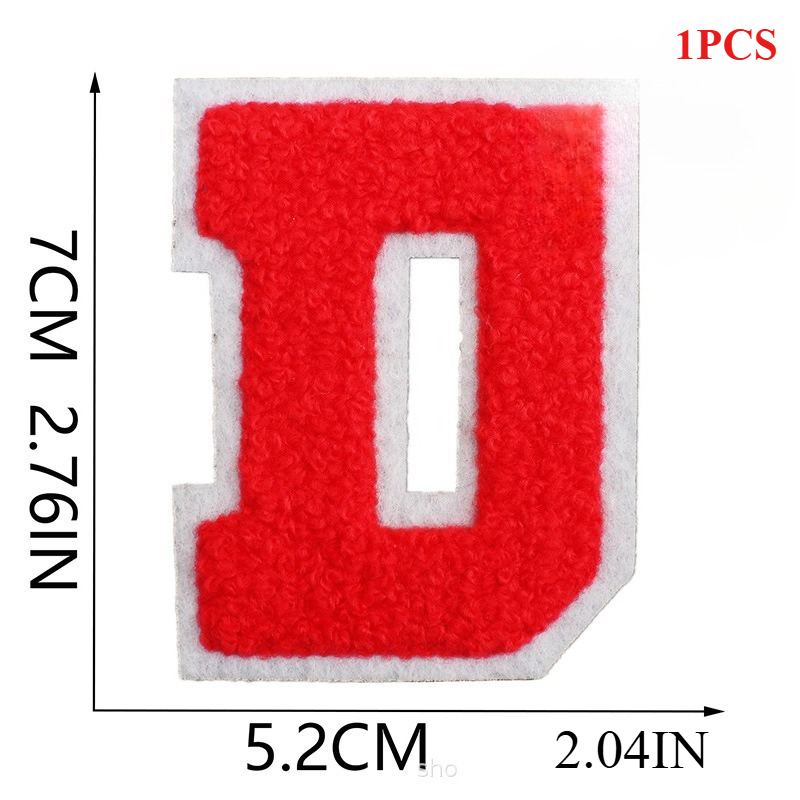 7Cm White Background Red Character Embroidery Cloth Sticker English Letters Towel Embroidery Patch Sticker Computer Embroidery: Gun Metal