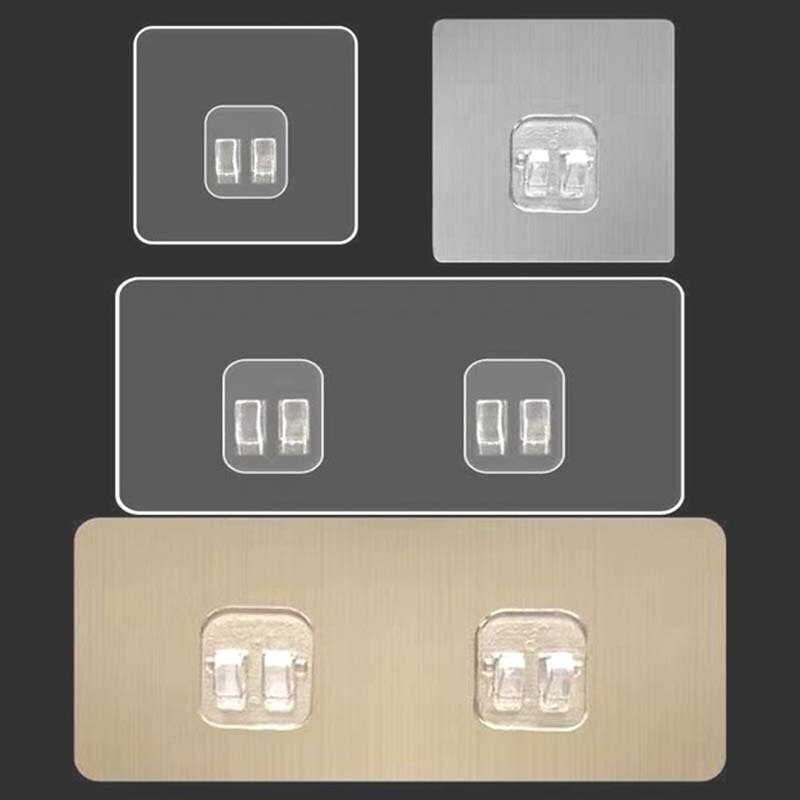 Thuis Plastic Haken Waterdicht Sticky Haak Voor Keuken Badkamer Plank Sticker Plakken Muur Sterke Zelfklevende Haak Hanger