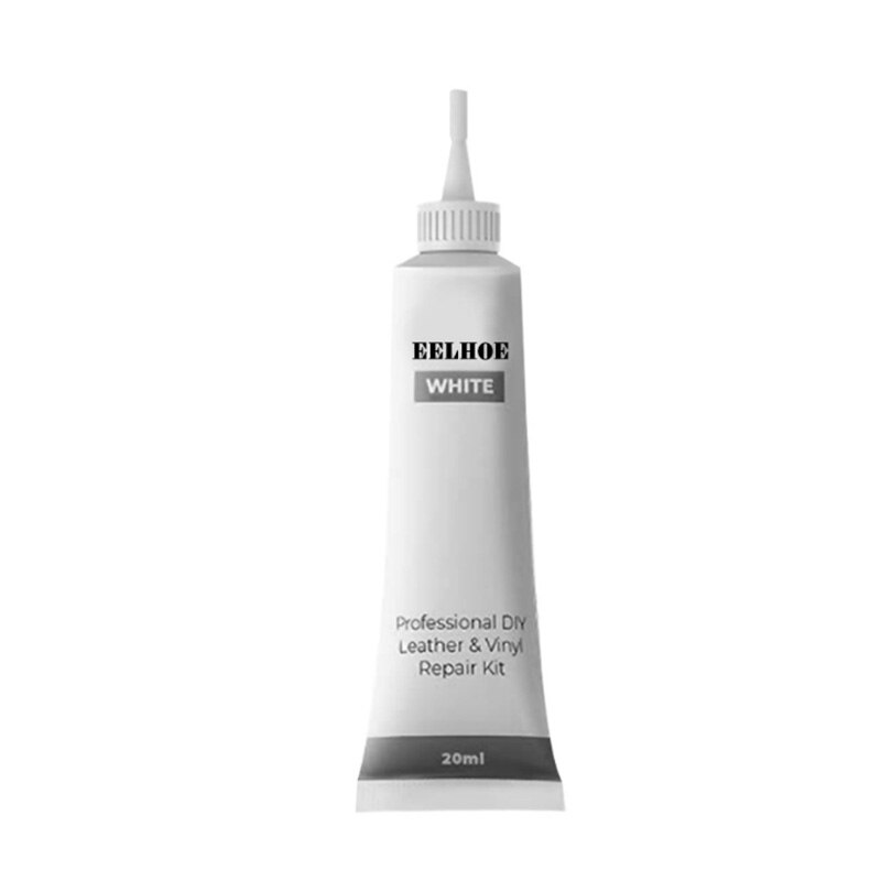 Car Care Kit Liquid Leather Skin Refurbish Repair Tool Auto Seat Sofa Coats Holes Scratch Cracks Restoration for Shoe for Car: White-20ml