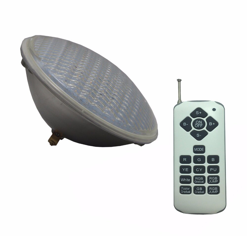 LED PAR 56 Swimming Pool Light 12V Underwater Spotlight RGB Multiple color with Remote 24W 36W 48W 60W 72W Warm White Cold White