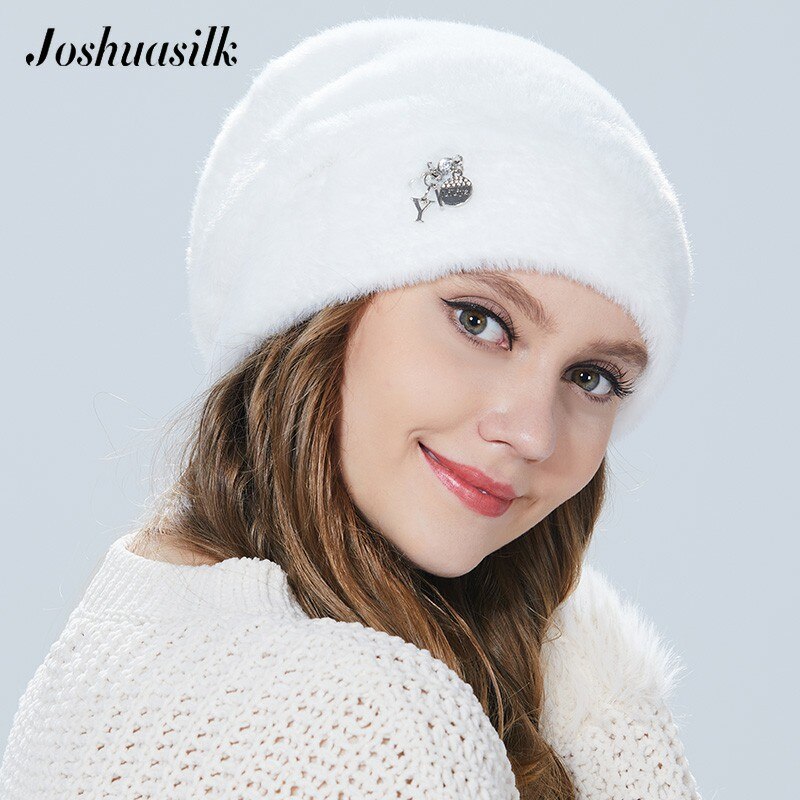 Joshuasilk Winter Vrouw Hoed Faux Fur En Angora Konijnen Zachte En Delicate Hanger Decoratie Mode Voor Meisjes: C02