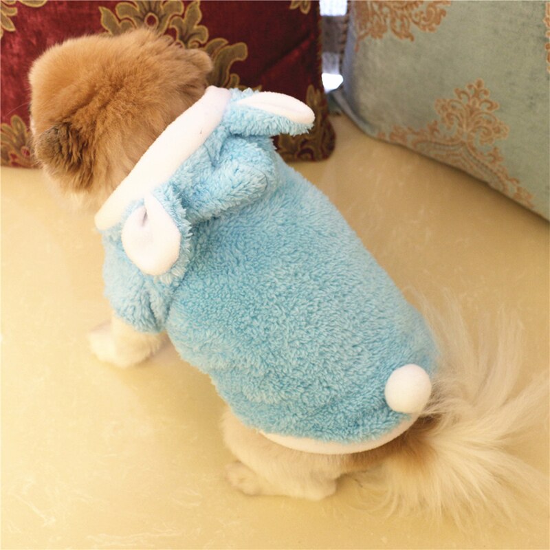 Fleece hundetøj vinter hund hættetrøje hvalp kæledyr tøj til hunde katte blød hund jakke chihuahua tøj til hunde frakke kæledyr outfit