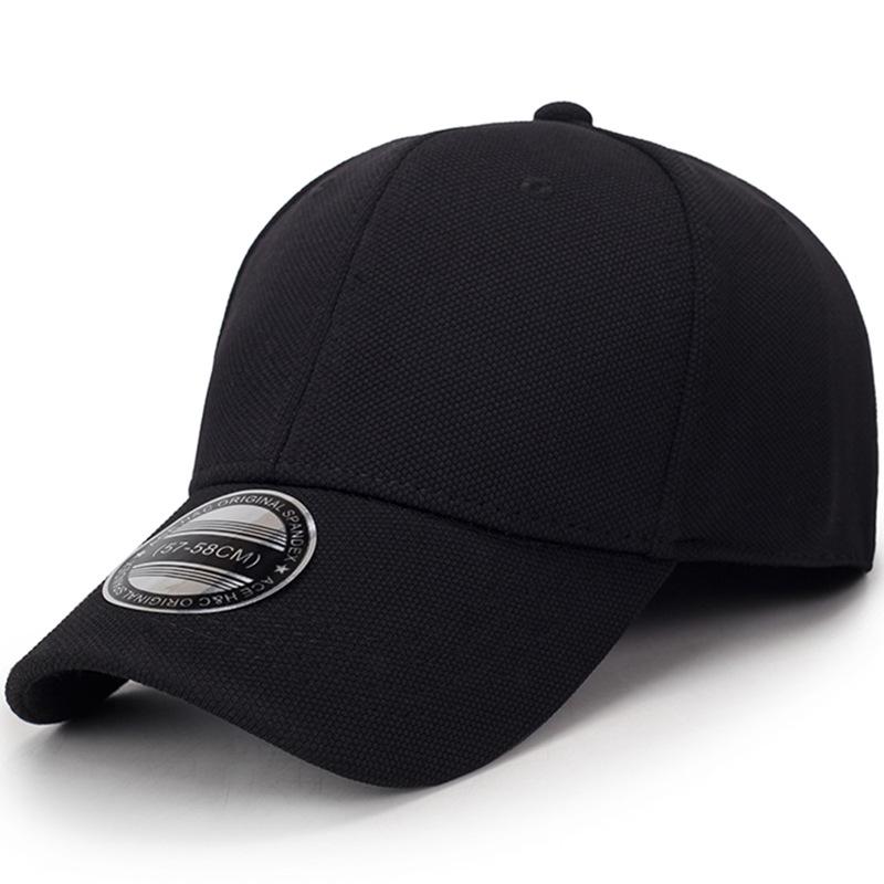 Baseball Cap Mannen Snapback Hoeden Ingericht Gesloten Volledige Cap Vrouwen Pet Outdoor Black Caps Bone Mannelijke Trucker Hoed Gorras: Black