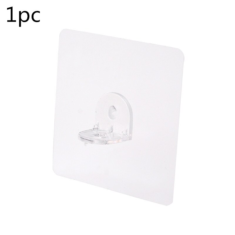 Transparent Punch-free layered partition bracket Triangle bracket support shelf Right angle support paste screw hook Organizer: Default Title