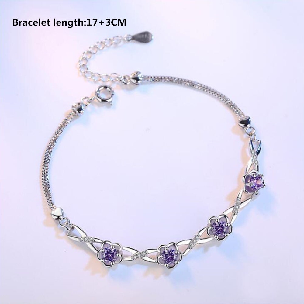 NEHZY 925 sterling silver high woman retro flower-shaped cubic zirconia pearl bracelet Ear jewelry: 1360