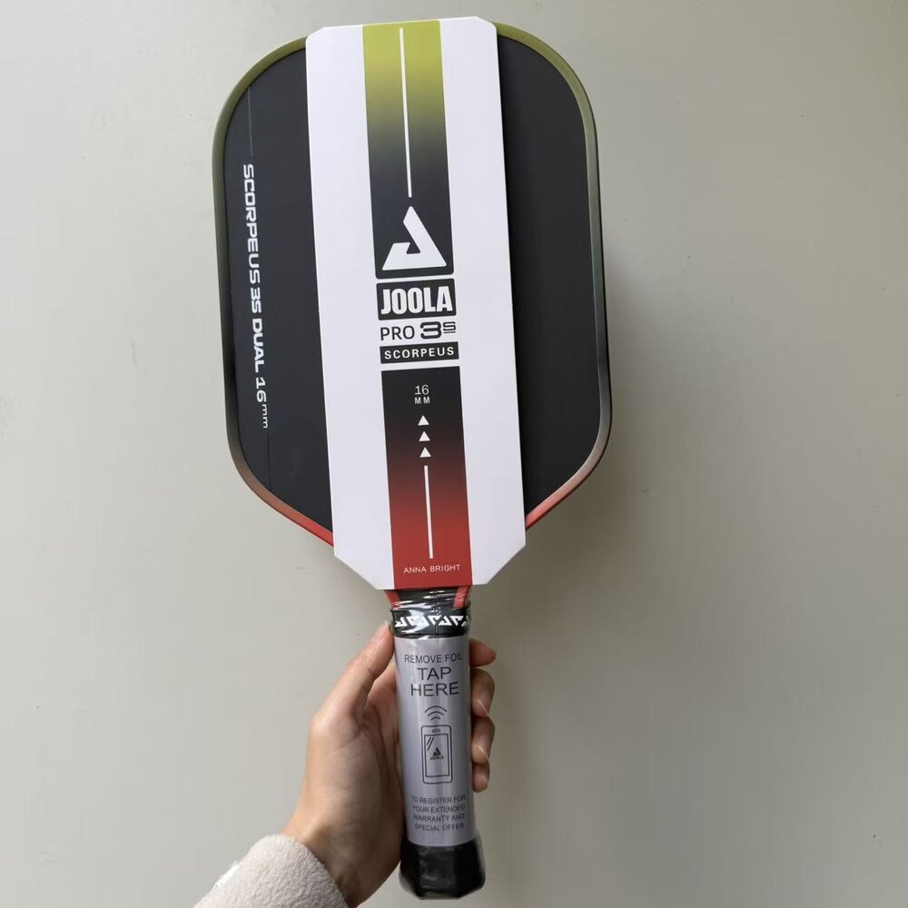 Joola 3s perseus dual pickleball-schläger, 16mm thermoform-schläger, gen 4, tfp-schaumkern ,  t700 carbonfaser-oberfläche: Dunkles khaki