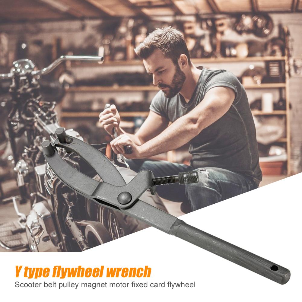Y-type vejcykel svinghjulsnøgle justerbar frihjulskassettefjerner scooter cykling vedligeholdelsesreparationsværktøjer