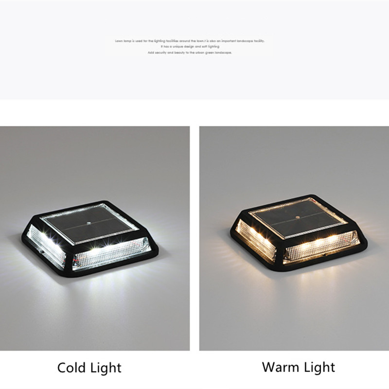 12 LEDS Outdoor IP65 Waterproof Solar Courtyard LED Home Stair Steps Balcony Floor Foot Street Wall Lights Decor Deck Lights