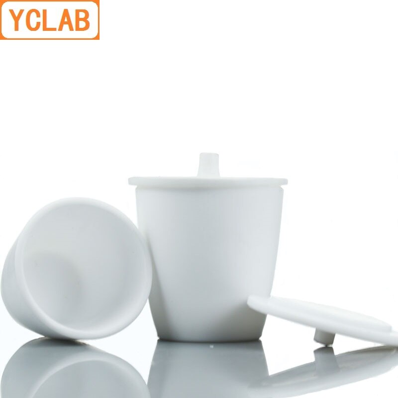Yclab 50ml ptfe digel med låg poly tetra fluorethylen plast  f4 teflon laboratorie kemi udstyr
