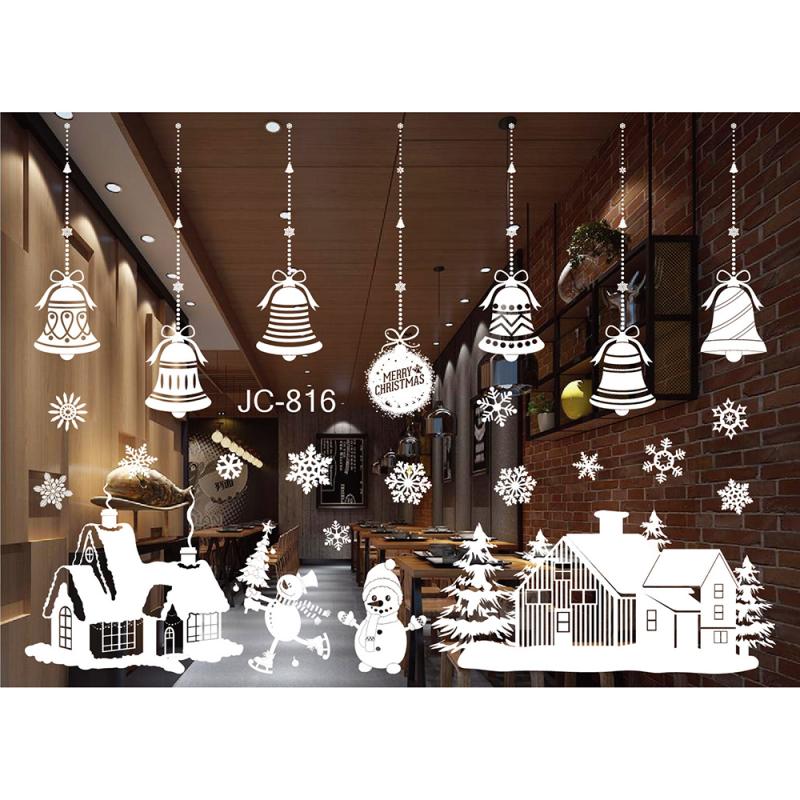 Xmas Christmas Window Decorations Stickers Snowflake Removable Home Decor US AG