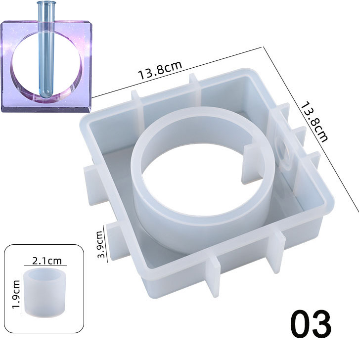 5 stücke Blumen Reagenzglas Vase Acryl Glas DIY Wohnkultur Gips Harz Klar Anzeige-ständer Anlage Inkubator Für Hydrokultur herstellung: Reines Weiß