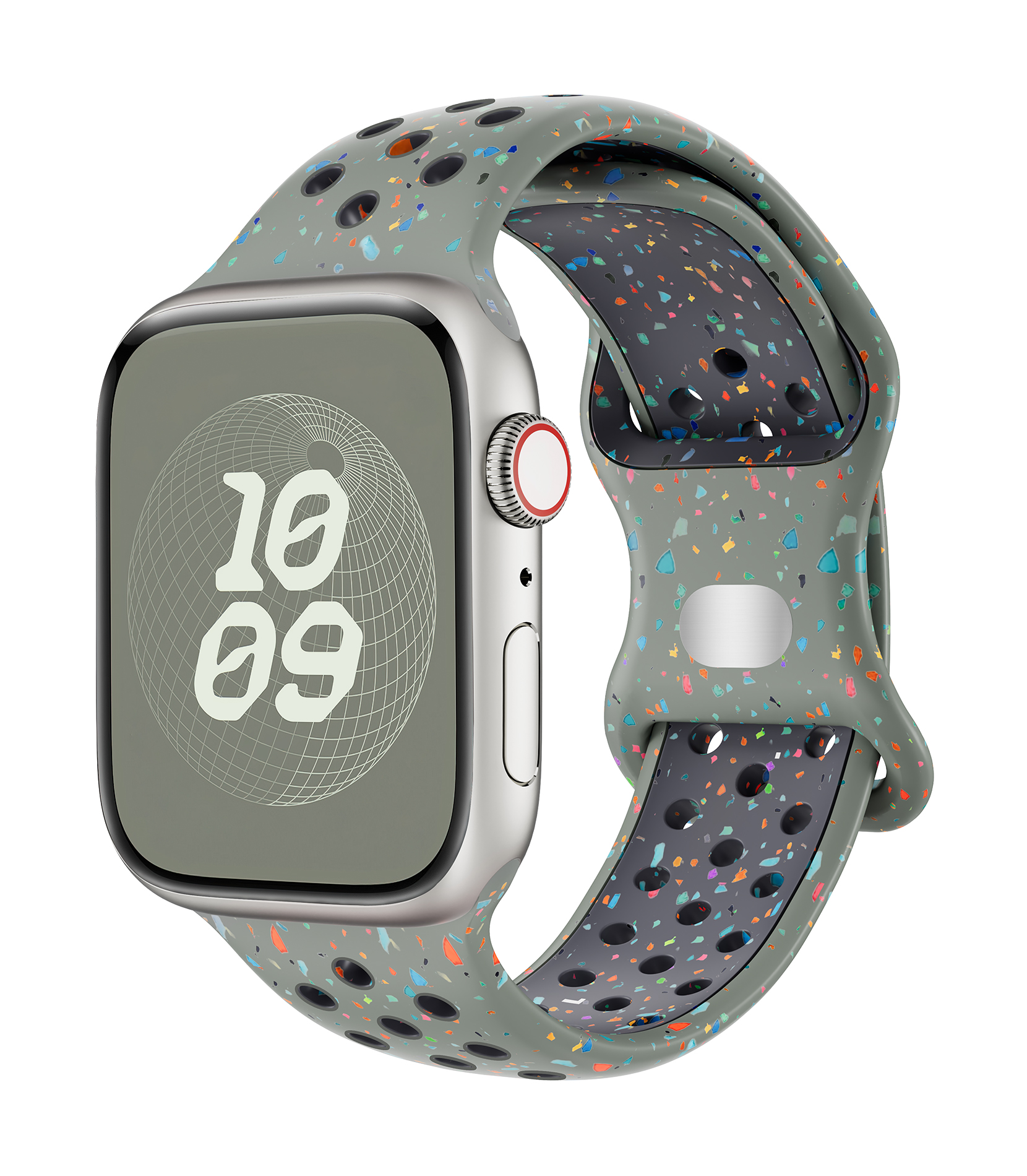 Sportarmband för apple watch band ultra 2 49mm 44mm 45mm 42mm 41mm 40mm silikonarmband för iwatch series 9 8 7 6 se 5 4 correa: Ljusrosa vit / 22mm
