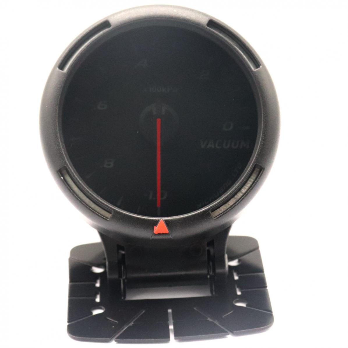 Universal B4054 60MM 100KPa Plastic Vacuum Gauge with Vacuum Sensor Press Meter 64-Way Backlight Fit for 12V Vehicles