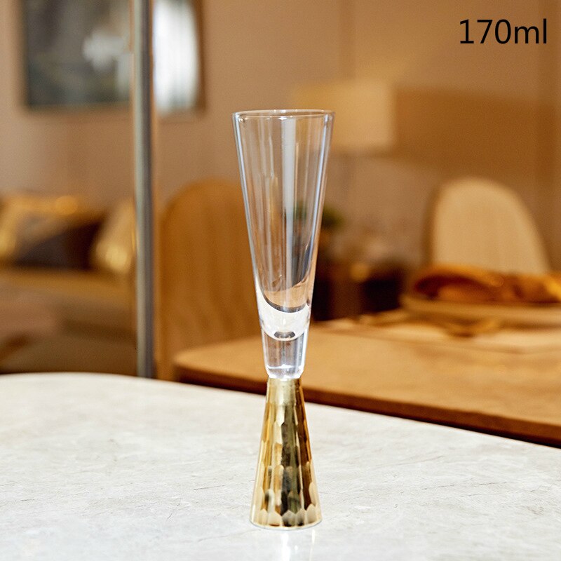 Copa de vino de lujo de la Corte Europea, oro rojo transparente, exclusivo, restaurante, boda, Copas de champán, Verre, ron, Martini: High
