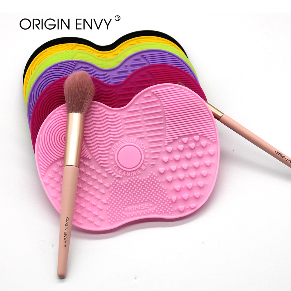 ORIGIN ENVY Makeup Brush Cleaner Pad Make Up Washing Brush Gel Cleaning Mat Hand Tool Foundation Makeup Brush Scrubber Board