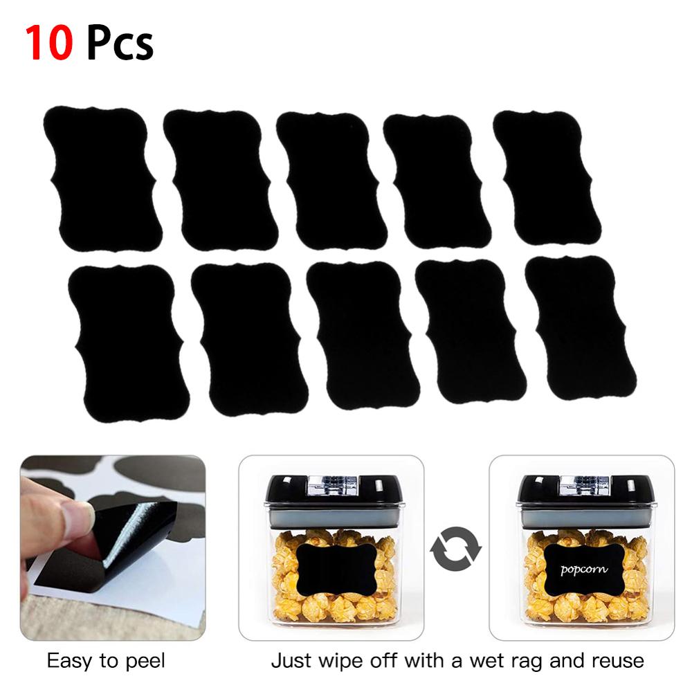 Herbruikbare Schoolbord Stickers Craft Keuken Potten Organizer Label Krijtbord Stickers Krijt Boord Zwart Board Muurstickers