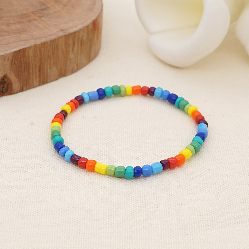 gehen2Boho Bunte Braclets Für Frauen modisch Schmuck Sommer Strand Perlen Armbinde Strang Armbänder