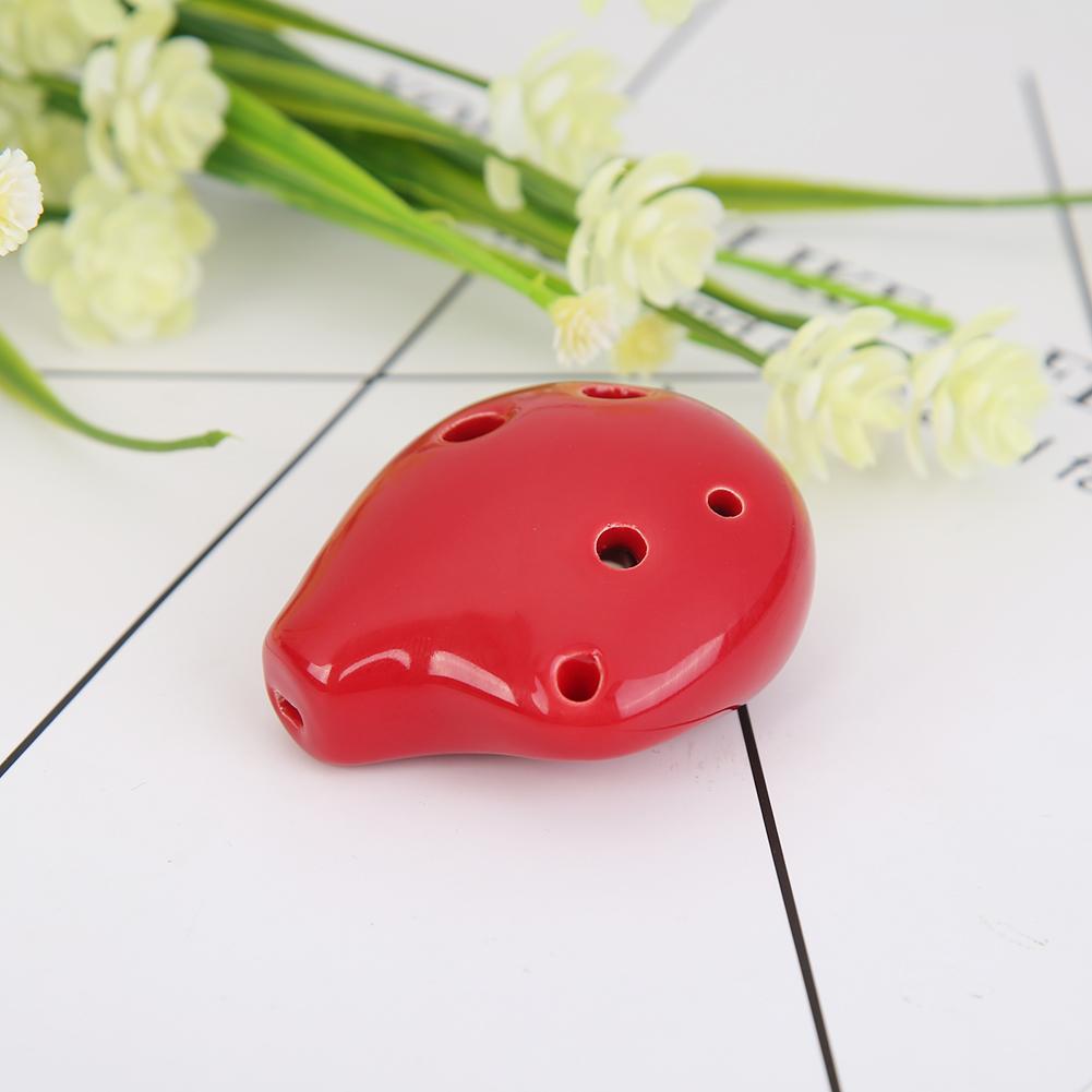 Durable Ceramic Flute Freshness Cartoon Cute C Tone Ceramic Flute Mini Pocket Musical Instruments for Beginner