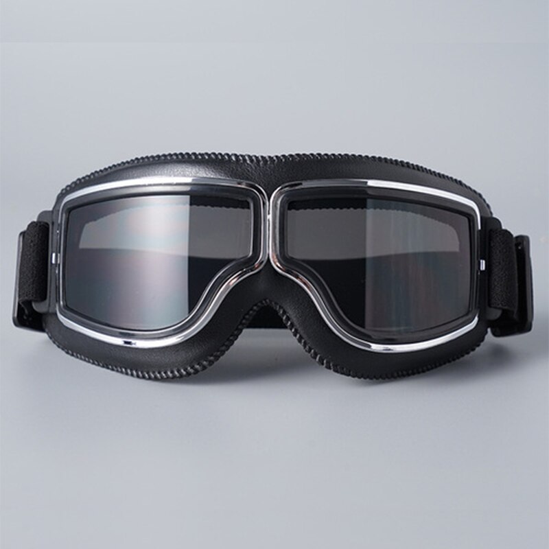 Vintage Motorcycle Goggles Retro Motorbike Scooter Biker ATV Glasses Universal Helmet Goggles Foldable Vintage Off-Road: style 7
