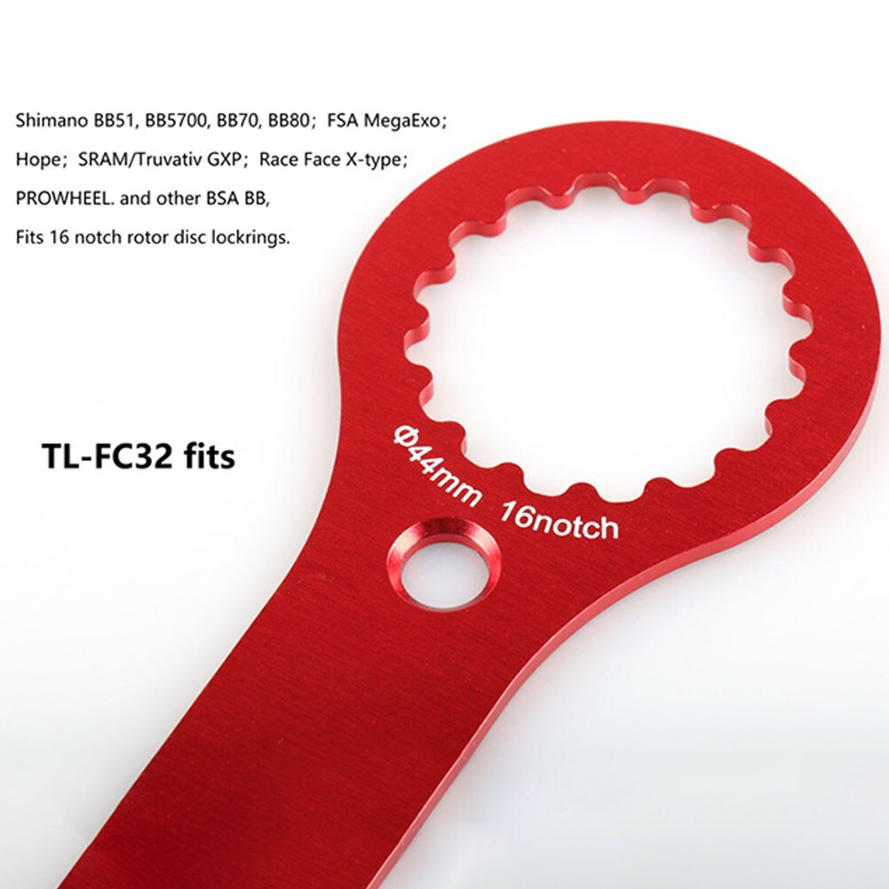 T6 Aluminum Outdoor Cycling Durable Bike Wrench Tool Installation DIY Repair Home Multifunctional Bottom Bracket For TL FC25