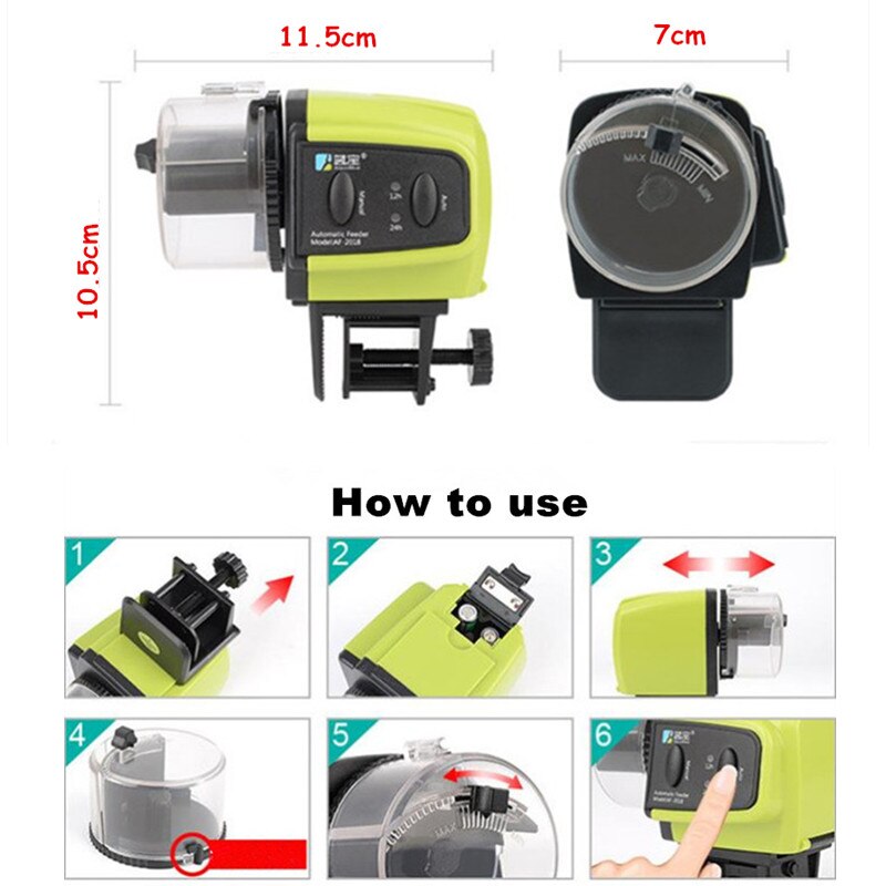 Digital LCD Automatic Aquarium Fish Feeder Fish Tank Timing Food Feeding Device Automatic Feeder For Fish Shrimp Turtle