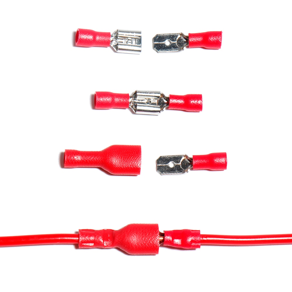 Plug cold pressing insulation fast wire spring connector Terminals Electrical Crimp Spade Lug Cable car Full Fork Assortment Kit
