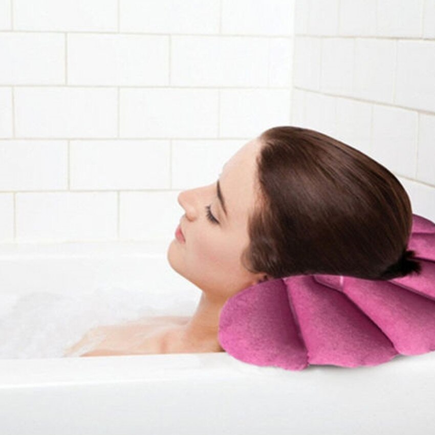 Oreiller de bain gonflable | 1 pièce, coussin de baignoire, coquille de bain en forme de cou, coussin de baignoire, confortable, Spa gonflable, pour la maison, oreiller de bain, tasses, accessoires de salle de bain