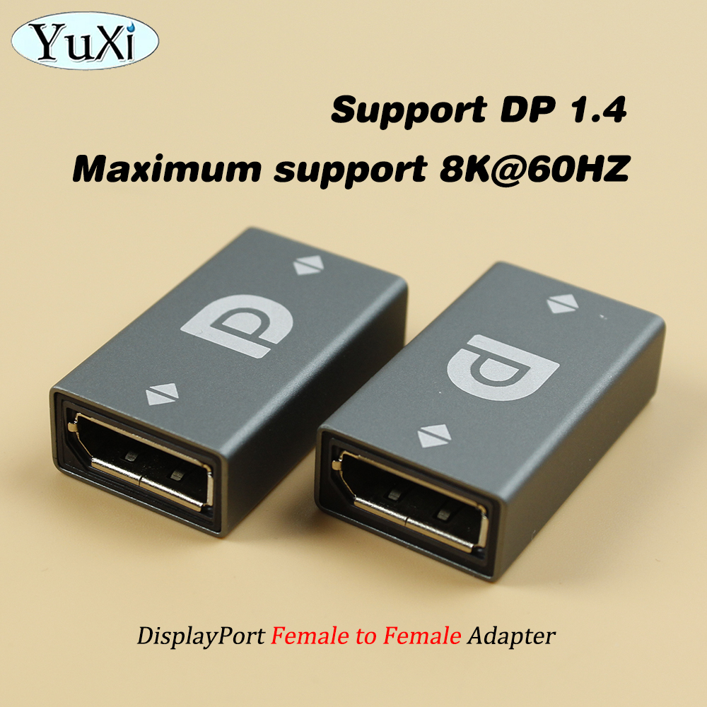 1Pcs Displayport Adapter 8K DP 1.4 Female to Male Extention Coupler Convertor DP 1.4 For DP Cable Extension Transfer For TV