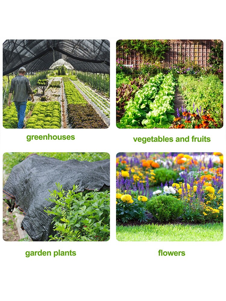 Six Stitches Farm Shade Net Sunblock Shade Cloth UV Protection Mesh Shade For Plant Cover Greenhouse Pool