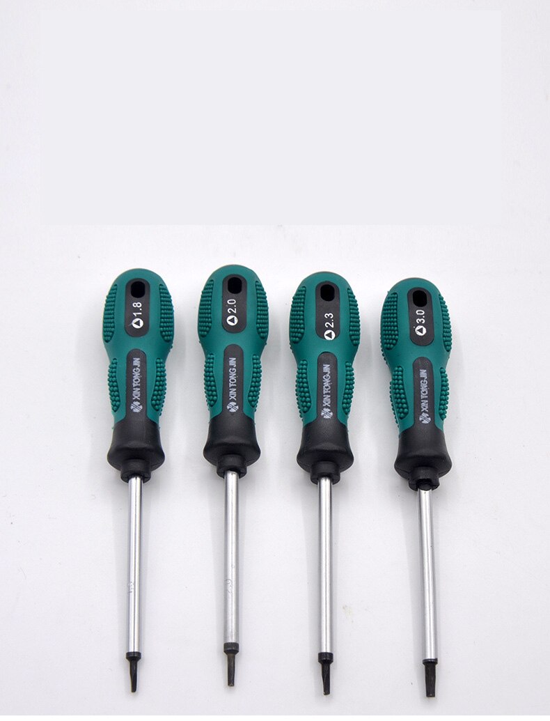 Driehoek Schroevendraaier 1.8Mm 2.0Mm 2.3Mm 3.0Mmcr-V Magnetische Anti-Skid Schroevendraaier Thuis Apparaten Funiture repaire Gereedschap Schroef