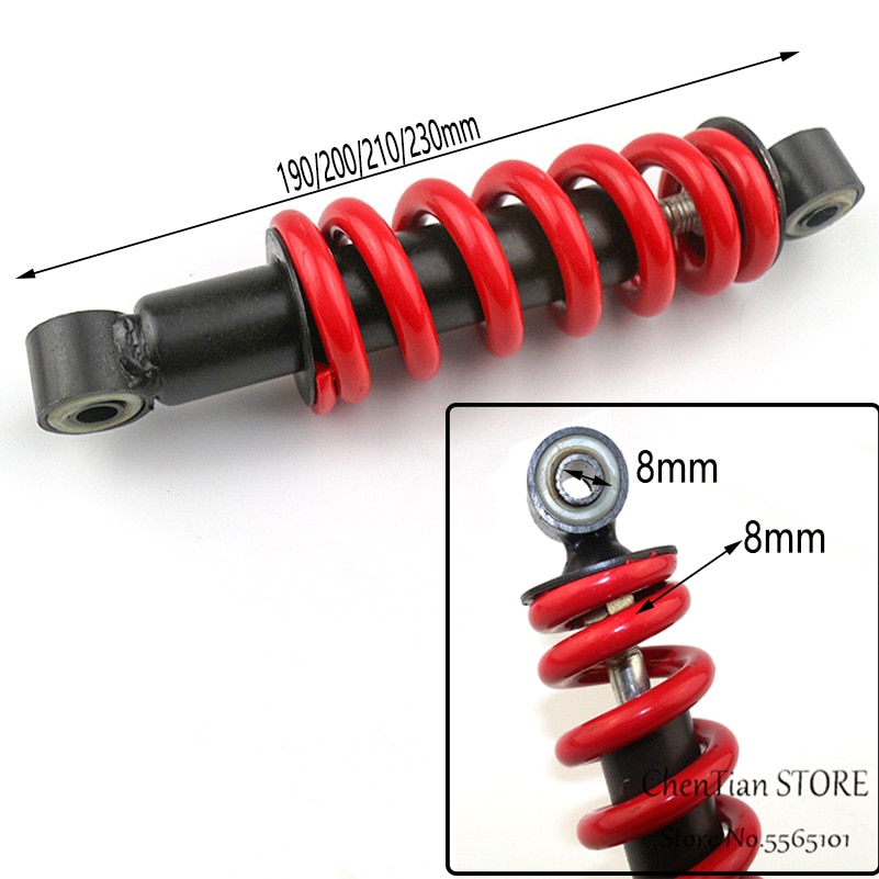 Bike Rear Shocks Mountain Bike Coil Spring Shock Suspension 150/165/190/200/220/230/240mm for XC AM