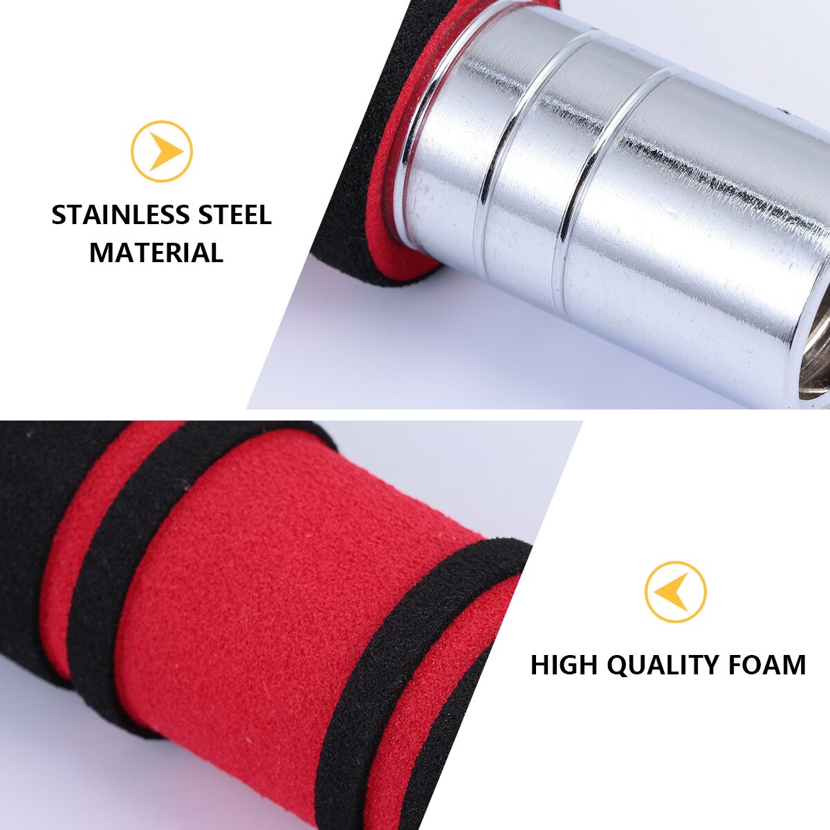 2pcs Dumbbell Connecting Rod Durable Dumbbell Connector with Spanner and Bolt