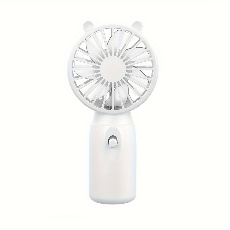 Ventiladores portátiles, miniventiladores personales, ventiladores pequeños alimentados por batería (el producto en sí no viene con baterías AA).: Blanco