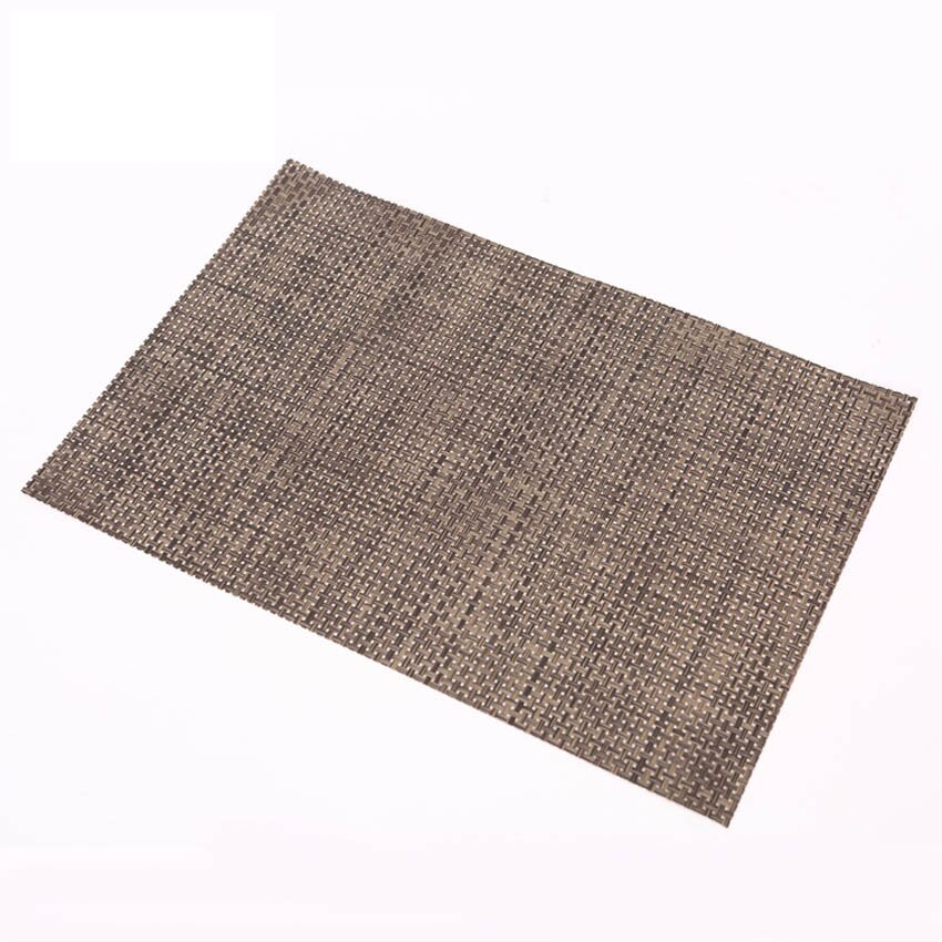 Whq 4 stk 40 x 30cm dækkeservietter pvc spisebordsmåtte skiveskålsunderlag vandtæt dugeunderlag moderne skridsikkert underlag