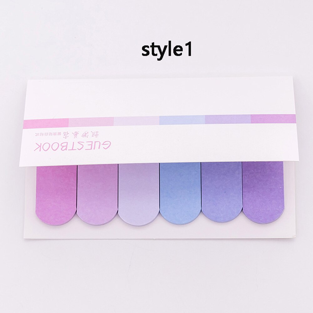 120 Pages Multicolor Memo Pad Index Notes Handbook Bookmark Label Planner Stickers Notepads Office School Supplies: style1