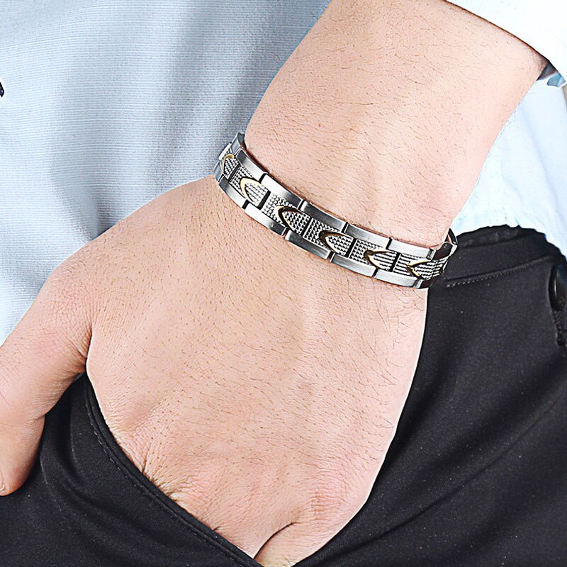Vintage Toermalijn Energiebalans Armband Gezondheidszorg Sieraden Voor Mannen Vrouwen Therapie Germanium Link Chain Armbanden &amp; Bangle