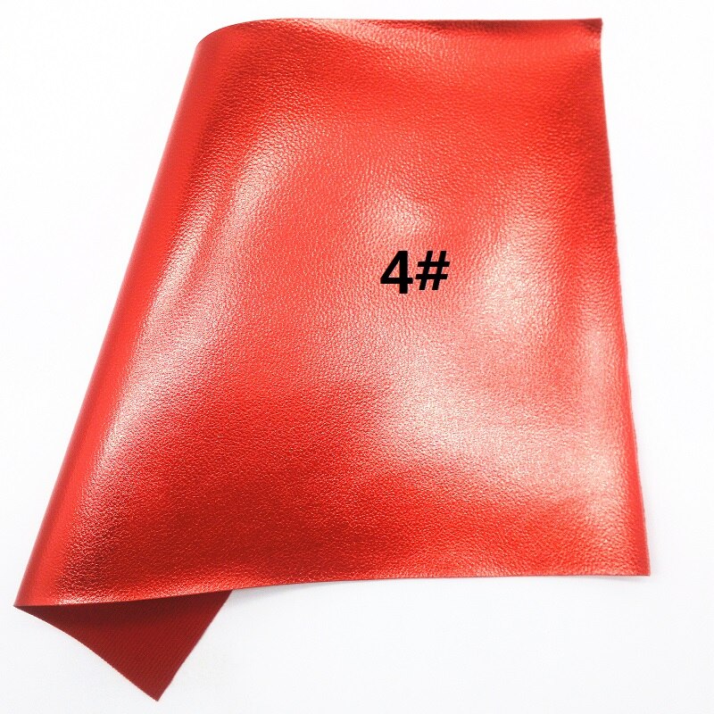 RODE Glitter Stof, Iriserende Faux Leer Stof, synthetisch Leer Blad Voor DIY Bows A4 Size 8 "x 11" Twinkling Ming XM102