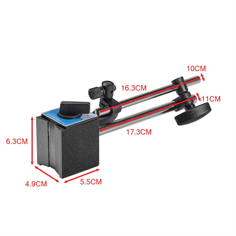 Universal Magnetic 30kg Base Pull Holder Dial Test Indicator Gauge Flexible Magnetic Stand Table Scale Precise Measurement Tool